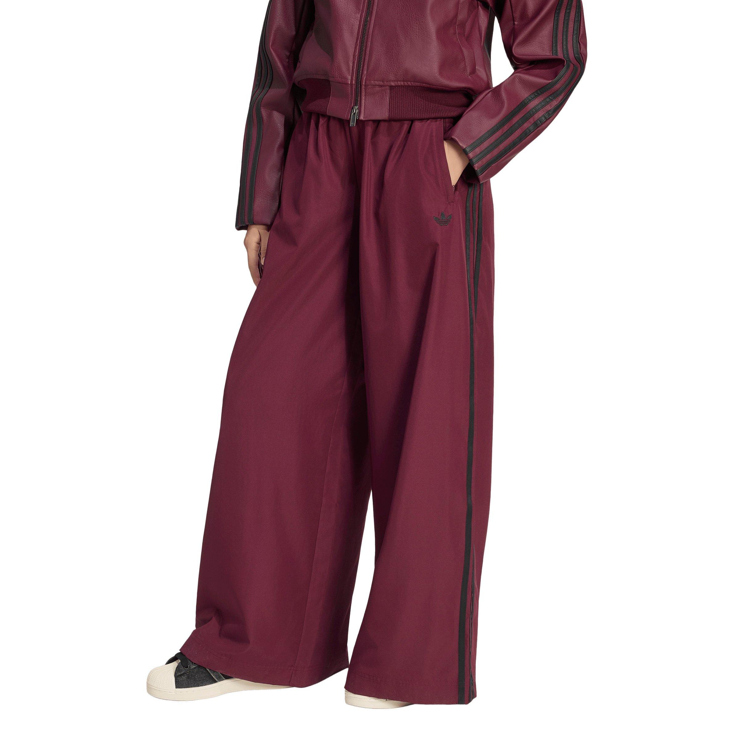 adidas Originals Women's Firebird Adilenium Track Pants - Maroon/Black - MAROON/BLACK